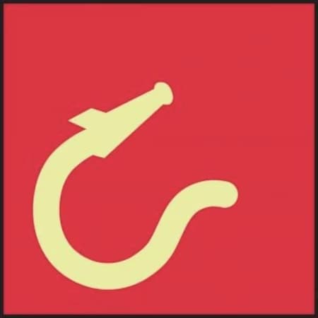 Accuform IMO  FIRE CONTROL EQUIPMENT 6 in  X MLMR828GX MLMR828GX